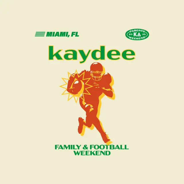 Kappa Delta Football Illustration Parents Weekend Shirt
