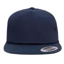 Customizable Yupoong Classic Poplin Golf Snapback yp6002 Navy Front