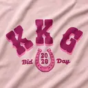 Kappa Kappa Gamma Bold Block Lettering Bid Tanks