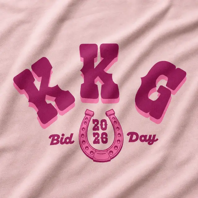 Kappa Kappa Gamma Bold Block Lettering Bid Tanks