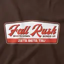 Zeta Beta Tau Retro Lettering Rush Hoodie