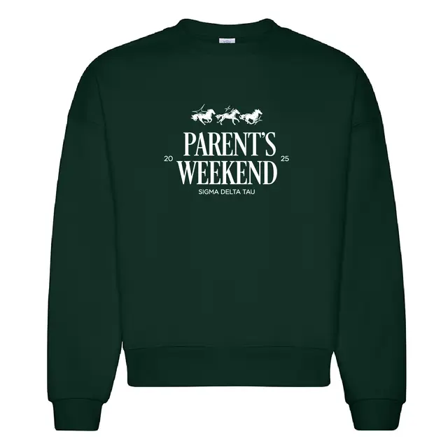 Sigma Delta Tau Galloping Horses Parent's Weekend Crewneck 2