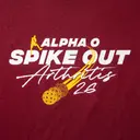 Alpha Omicron Pi Spike Out Athletes Crewneck