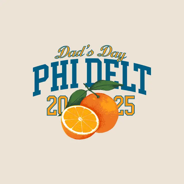 Phi Delta Theta Bold Oranges Parent's Weekend Crewneck