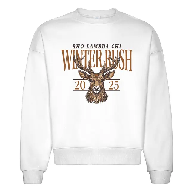 Rho Lambda Chi Deer Head Winter Rush Crewneck 2