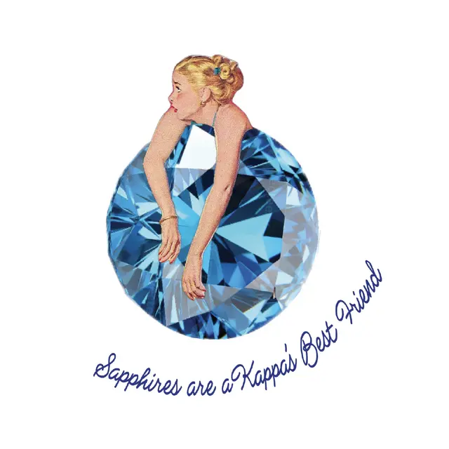 Kappa Kappa Gamma Silhouette with Sapphire PR Shirt