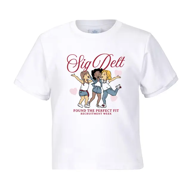 Sigma Delta Tau Hand Drawn Friends Recruitment Week Shirt 2