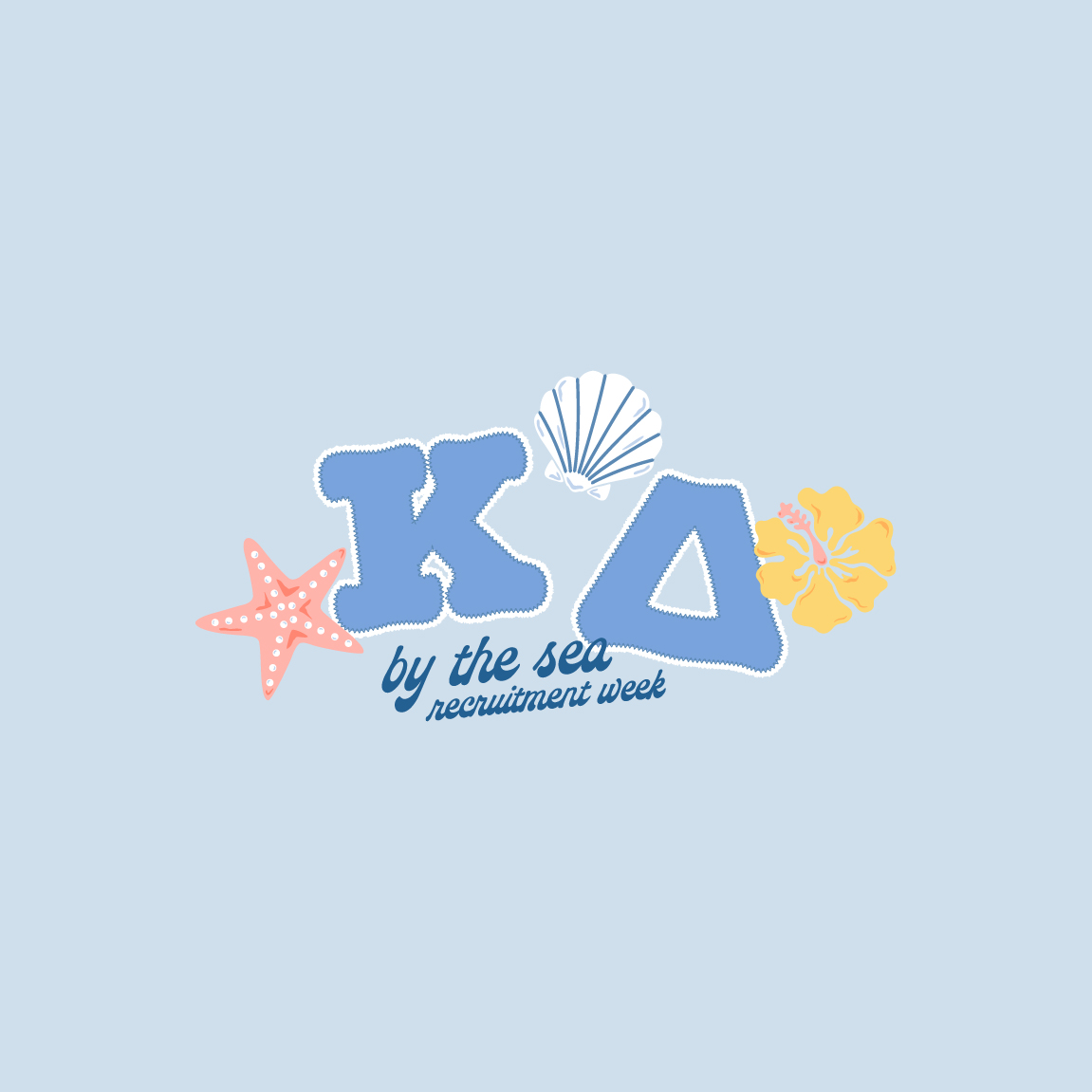 Kappa Delta Seaside Elements Recruitment Shirt | Fresh Prints