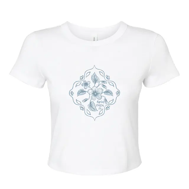 Alpha Delta Pi Floral Sketch PR Shirt 2