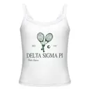 Delta Sigma Pi Tennis Racket Graphic PR Tank 2