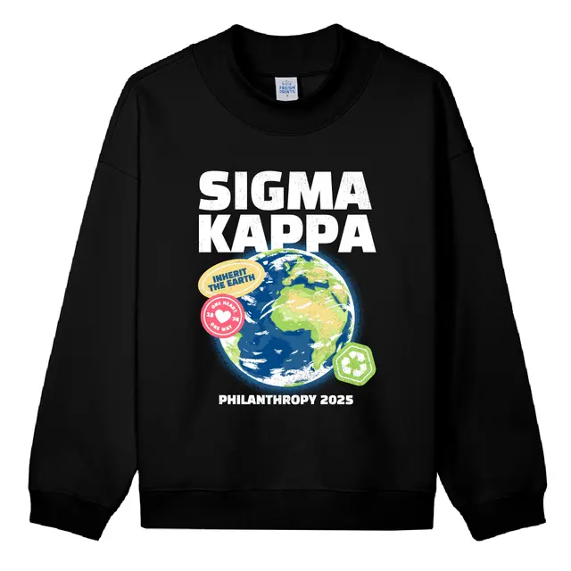 Sigma Kappa Earth Graphic Philanthropy Sweater 2