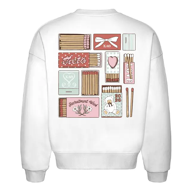 Kappa Alpha Theta Matchbox Graphic Recruitment Crewneck 2
