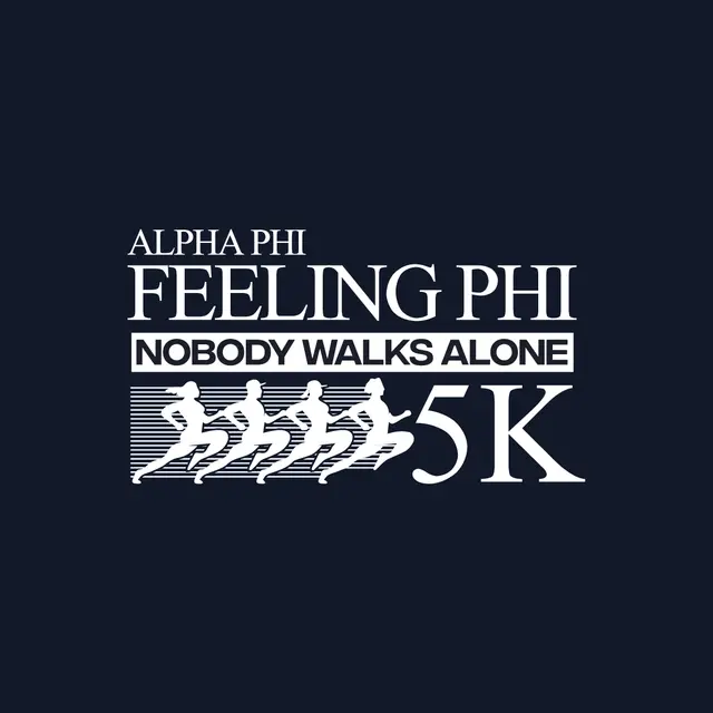 Alpha Phi Runner Silhouettes Philanthropy Shirt