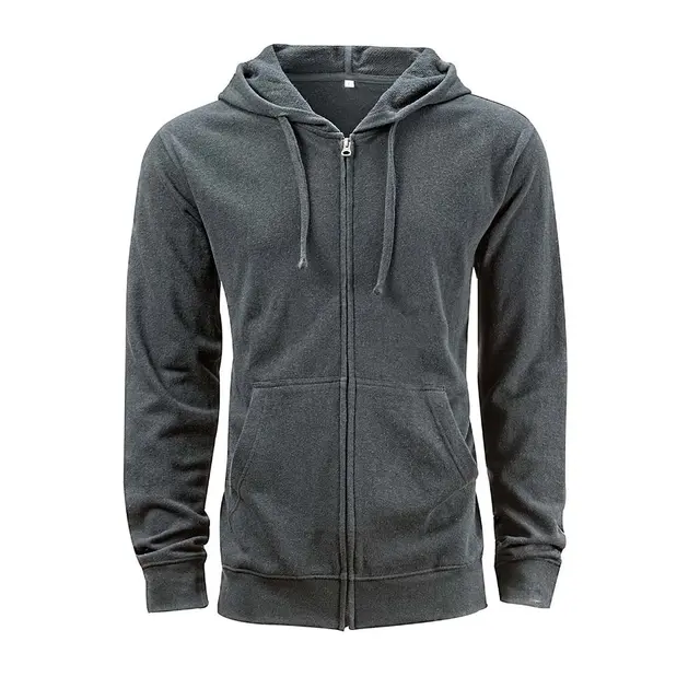 Econscious Unisex Hemp Hero Full-Zip hooded Sweatshirt ec5980 Washed Black Front