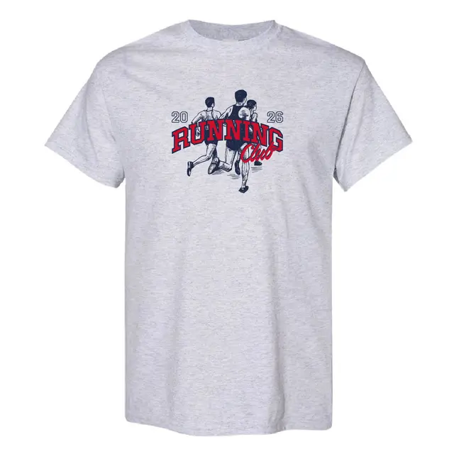 Running Club Sketched Runners and Text PR Shirt 2