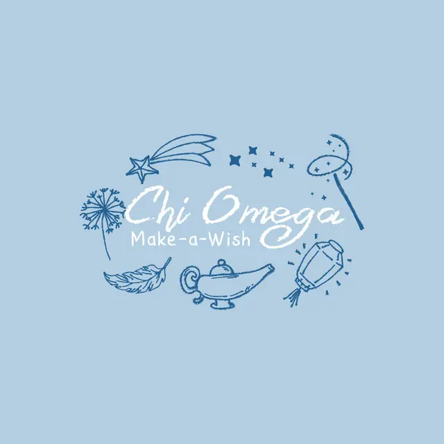 Chi Omega Make-a-Wish Starry Philanthropy Shirt