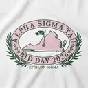 Alpha Sigma Tau State Outline Floral Bid Shirt