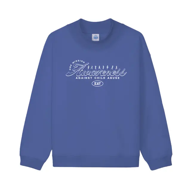 Sigma Delta Tau Flowing Script Awareness Philanthropy Sweater 2