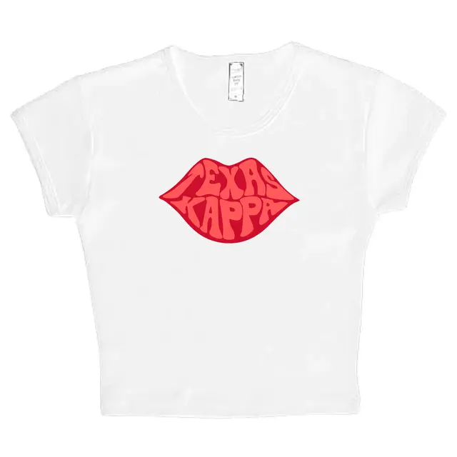Kappa Kappa Gamma Lip Text PR Shirt 2