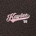 Kappa Delta Script Text with Leopard Print Recruitment Hoodie