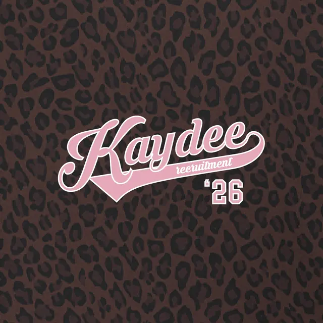 Kappa Delta Script Text with Leopard Print Recruitment Hoodie