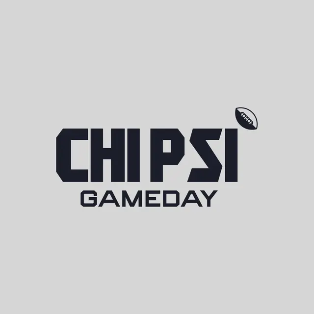 Chi Psi Bold Football Game Day Crewneck