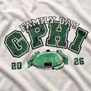 Gamma Phi Bold Lettering Family Day Shirt