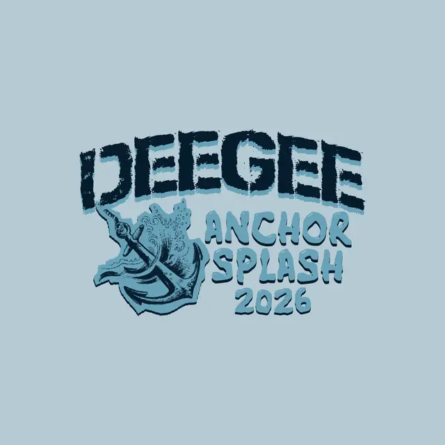 Delta Gamma Anchor Splash Text Philanthropy Shirt