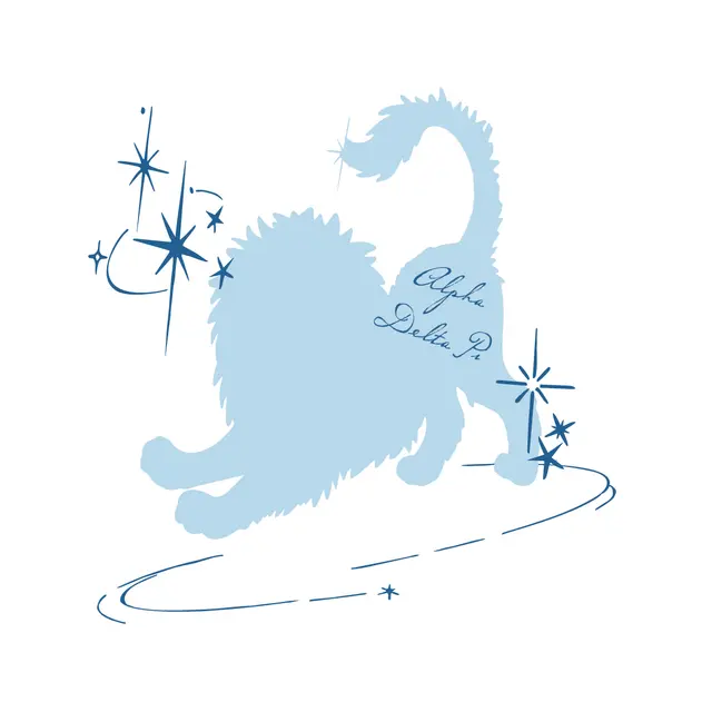 Alpha Delta Pi Playful Lion and Star PR Hoodie