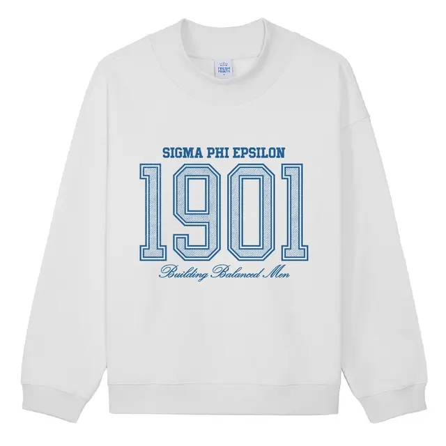 Sigma Phi Epsilon Bold Collegiate Lettering PR Crewneck 2