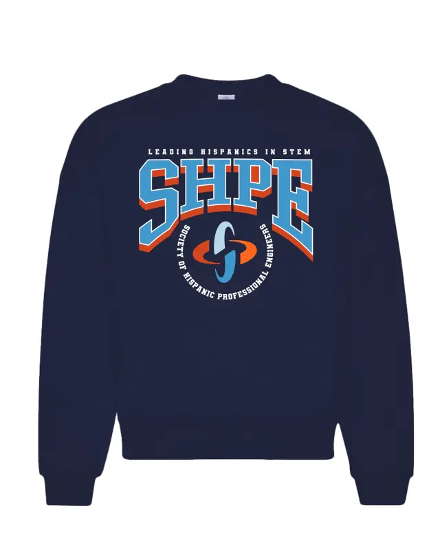 Society of Hispanic Professional Engineers Block Lettering Logo PR Crewneck