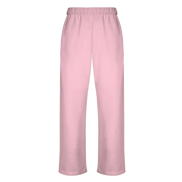 Fresh Prints San Diego Open Sweatpants Pink Front