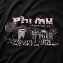 Phi Mu Spooky Mansion Graphic Halloween Date Party Shirt