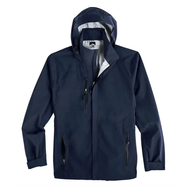 Storm Creek Men's Explorer Waterproof Breathable Rain Jacket 6520 Navy Front