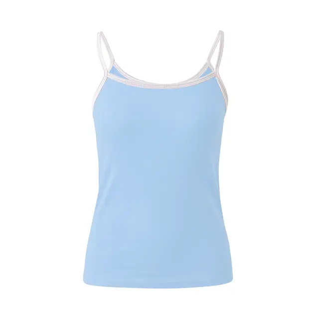 Fresh Prints FP121 Hailey Scoop Tank Light Blue White mto Back