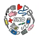 SNO Medical Icons Collage PR Hoodie