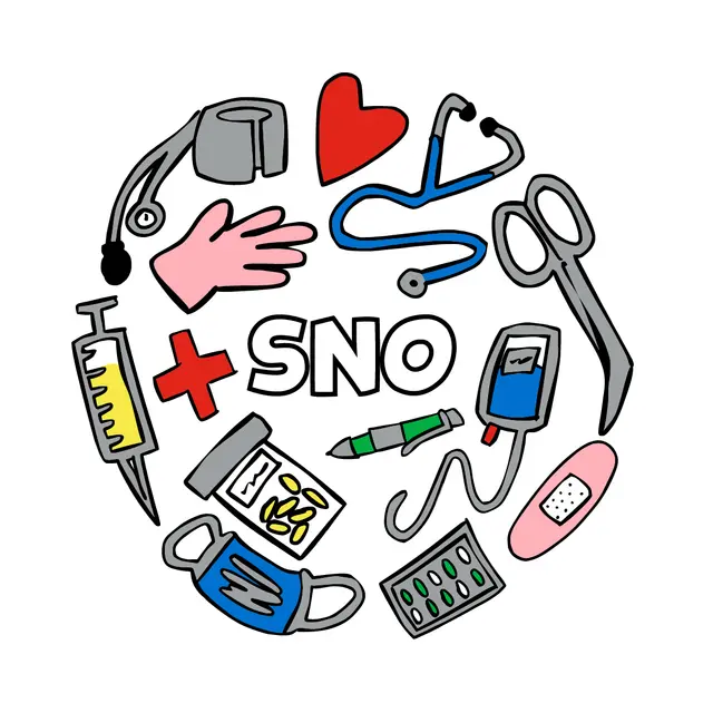 SNO Medical Icons Collage PR Hoodie