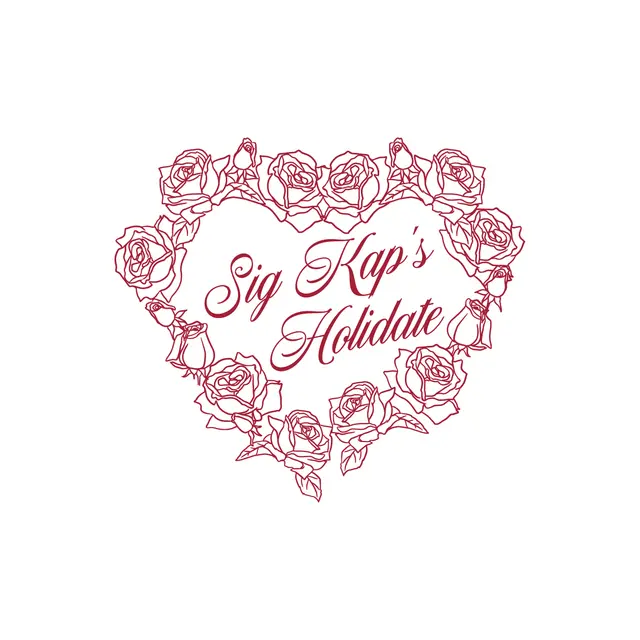 Sigma Kappa Rose Heart Holiday Party Crewneck