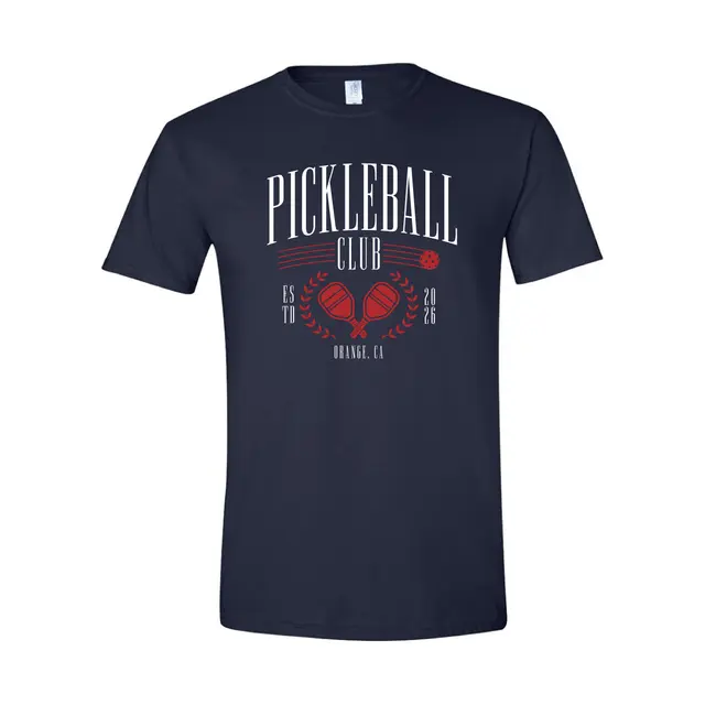 Pickleball Club Vintage Paddles Crest PR Shirt 2