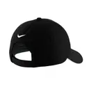 Nike Dri-FIT Perforated Performance Cap Black White Straight Back