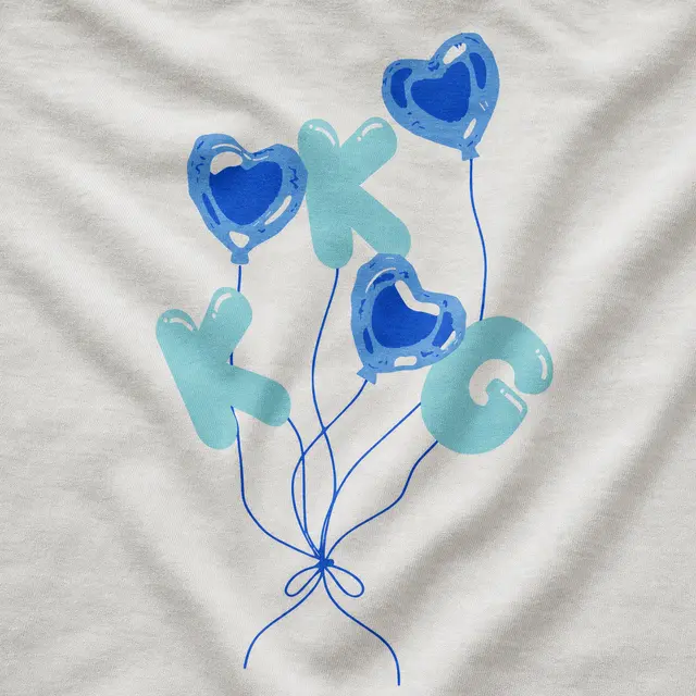 Kappa Kappa Gamma Blue Colored Greek Balloons Design for  for Sorority