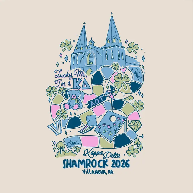 Kappa Delta Cute Campus Illustration Philanthropy Shirt