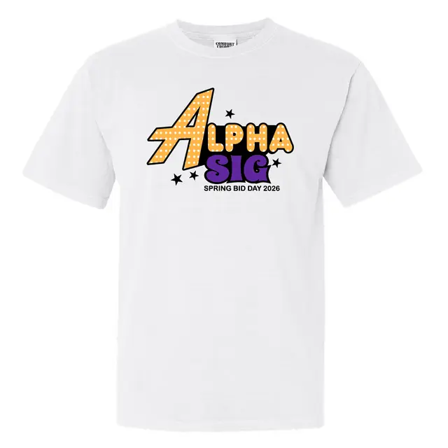 Alpha Sigma Alpha Hannah Montana Inspired Text Rush Shirt 2