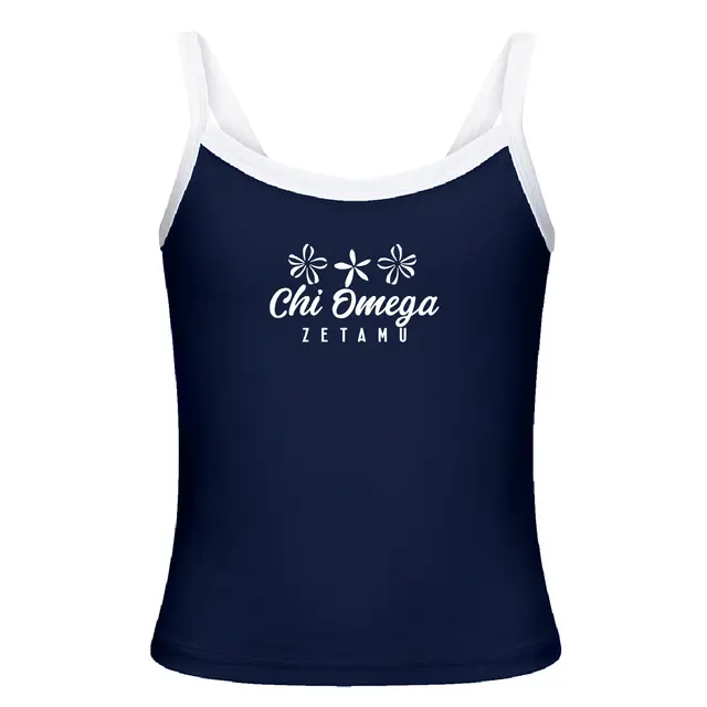 Chi Omega Floral Illustration PR Tank 2