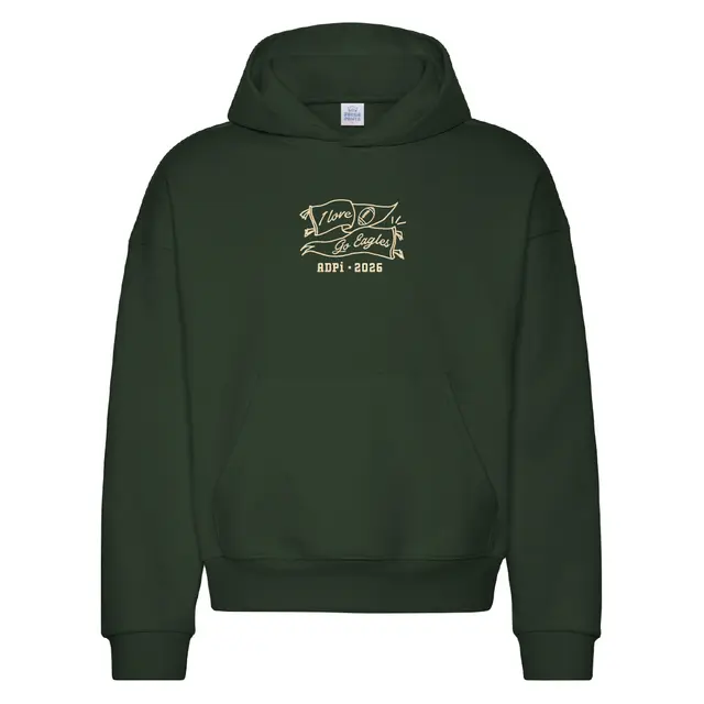 Alpha Delta Pi Football Banner Game Day Hoodie 2
