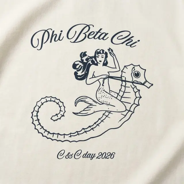 Phi Beta Chi Mermaid Illustration C C Day Tank