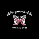 Alpha Gamma Delta Butterfly Bow Formal Crewneck