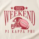 Pi Kappa Phi Bold Typography Football Parents Weekend Crewneck