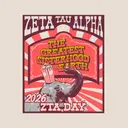 Zeta Tau Alpha Elephant Graphic PR Shirt