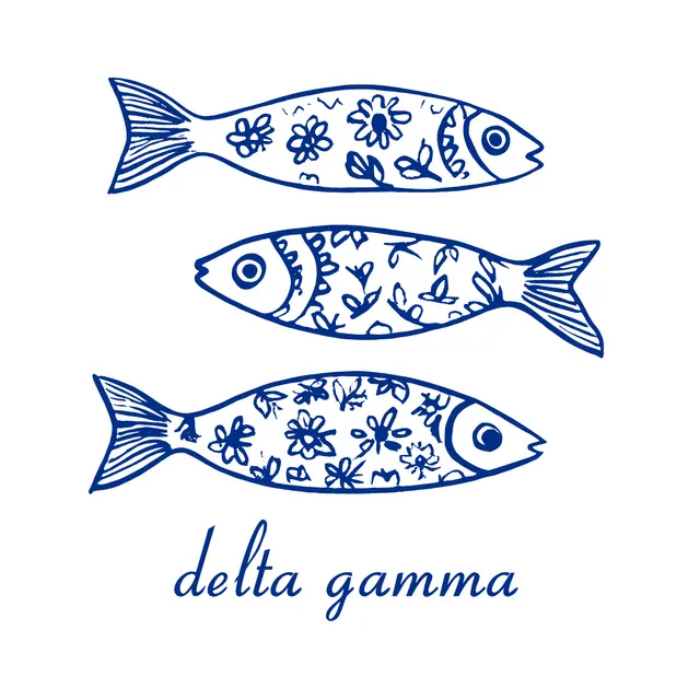 Delta Gamma Floral Fish PR Tank